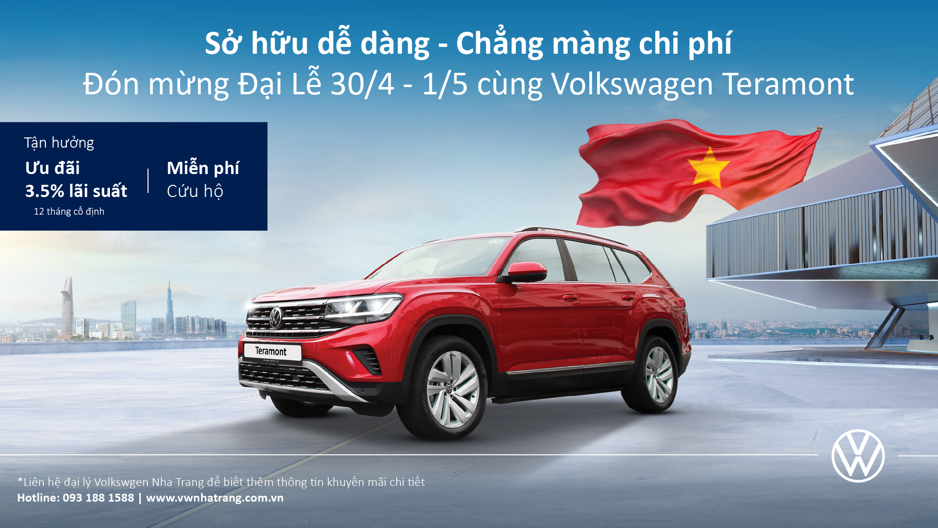 Hình minh họa bài viết: Mừng Đại Lễ 30/4 - 1/5 sở hữu ngay ưu đãi cùng Volkswagen Nha Trang